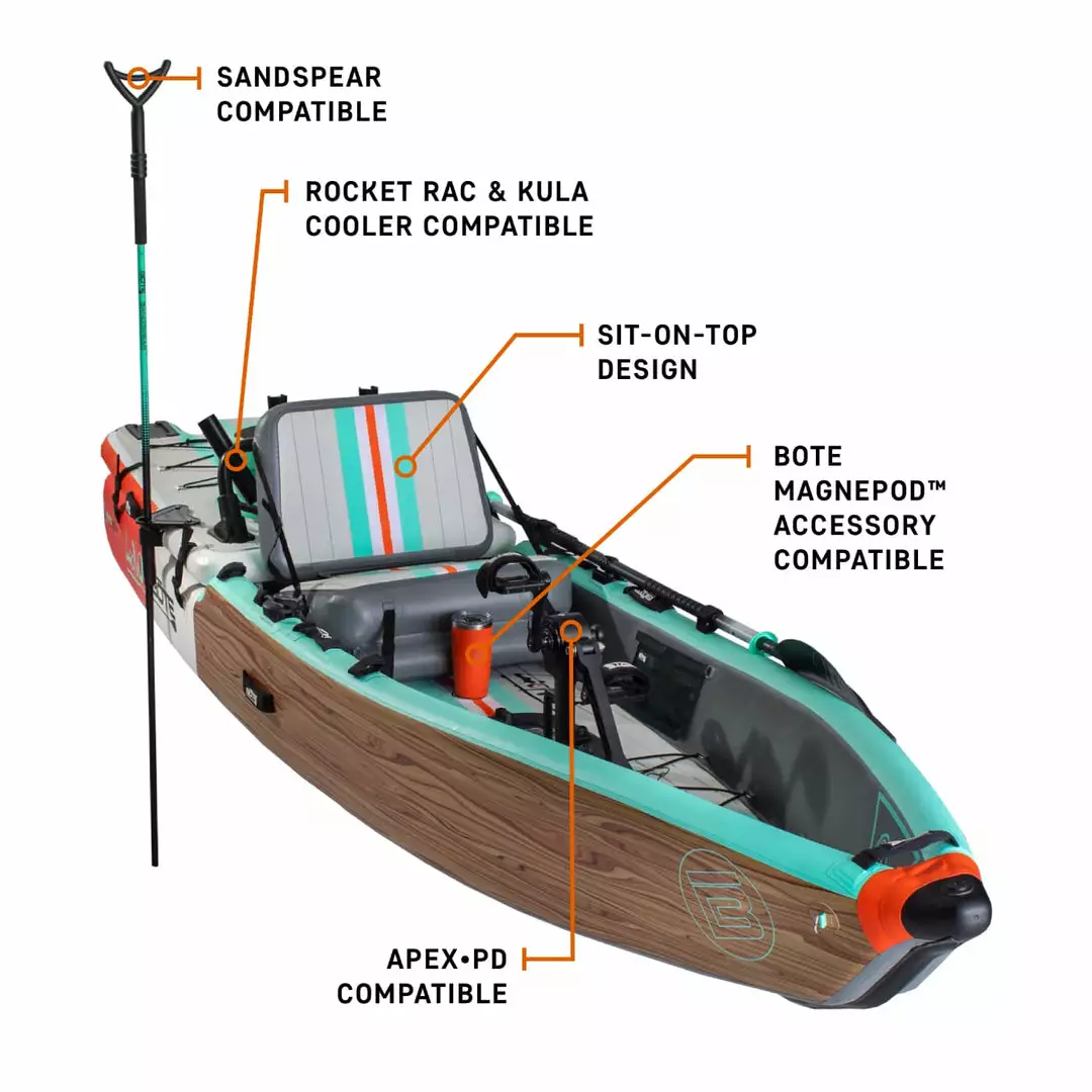 Kayak Apex Aero 12'6" Inflatable 10 Equipment Bote Lono Apex Aero 12'6" Inflatable Kayak