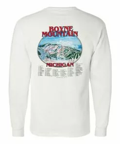 Champion Women Tee Trailmap Long Sleeve Boyne Mountain Full Color 7 Champion Womens Boyne Mountain Full Color Trailmap Long Sleeve Tee