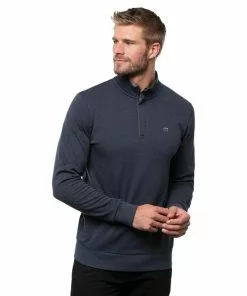 Travis Mathew Men's Cloud Quarter Zip 2.0 Fleece Mens