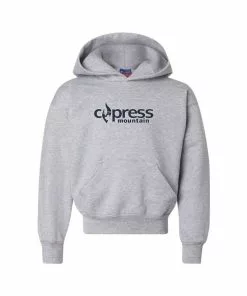 Champion Cypress Logo Youth Powerblend Hoodie