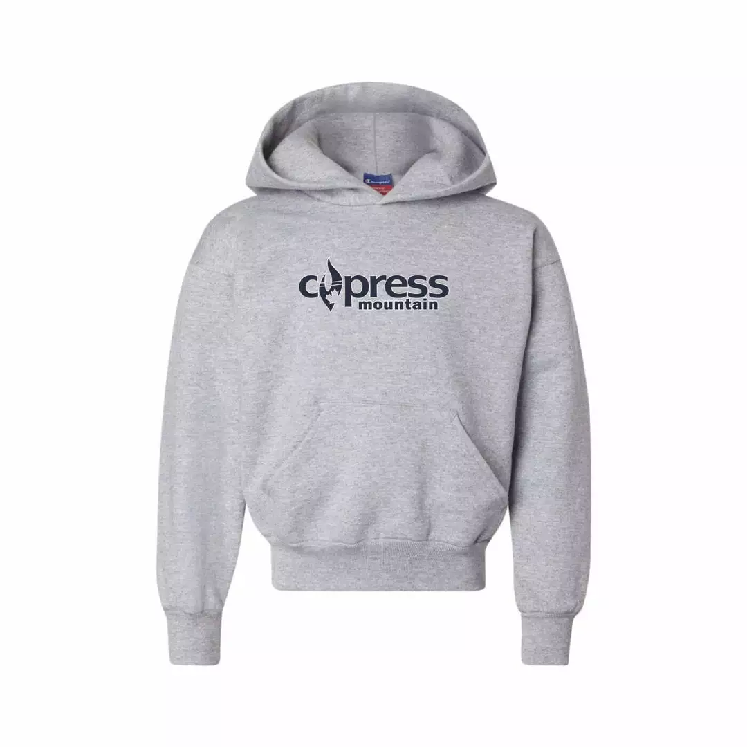 Champion Youth Hoodie Logo Cypres Powerblend 3 Champion Cypress Logo Youth Powerblend Hoodie