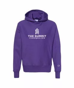 Champion The Summit At Snoqualmie Logo Youth Powerblend Hoodie