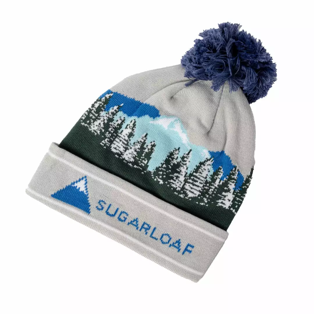 Sugarloaf, Maine Locale Sugarloaf Logo Custom Beanie CB29