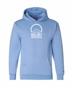 Champion Youth Hoodie Logo Big Sky Powerblend 16 Champion Big Sky Logo Youth Powerblend Hoodie