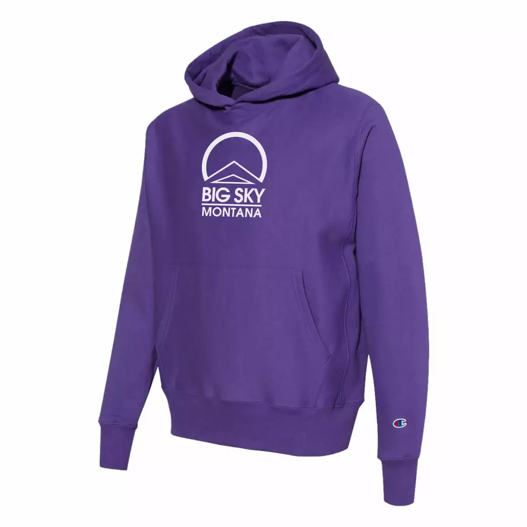 Champion Youth Hoodie Logo Big Sky Powerblend 7 Champion Big Sky Logo Youth Powerblend Hoodie