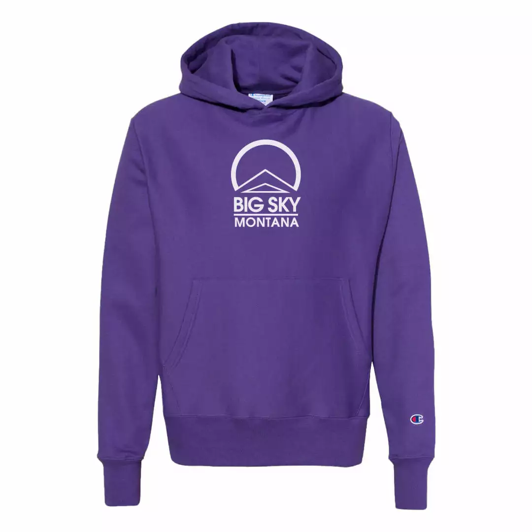 Champion Youth Hoodie Logo Big Sky Powerblend 6 Champion Big Sky Logo Youth Powerblend Hoodie