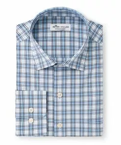 Mens Peter Millar Men's Baldwin Performance Poplin Sport Shirt
