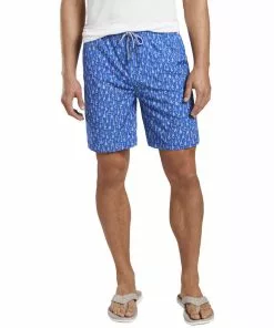 Mens Peter Millar Men's Seaside Bottleneck Swim Trunk