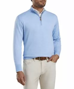 Peter Millar Men's Crown Soft Qtr Zip Sweater