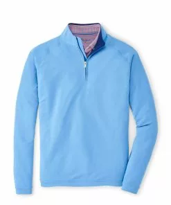 Peter Millar Men's Seaside Natural Touch 1/4 Zip Pullover