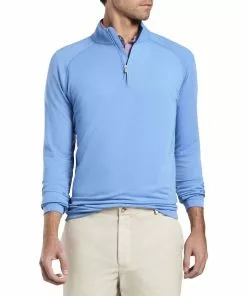 Peter Millar Men's Seaside Natural Touch 1/4 Zip Pullover