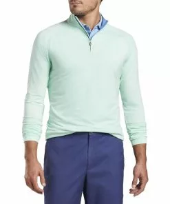 Peter Millar Men's Seaside Natural Touch 1/4 Zip Pullover