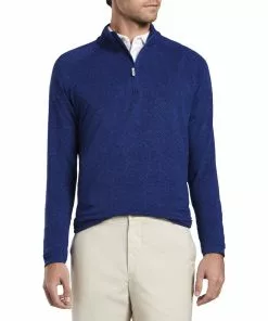 Peter Millar Men's Seaside Natural Touch 1/4 Zip Pullover