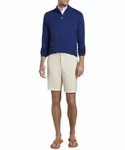 Peter Millar Men's Seaside Natural Touch 1/4 Zip Pullover