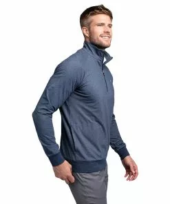 Travis Mathew Men Men' Jacket Zachary Half Zip 15 Mens Travis Mathew Men's Zachary Half Zip Jacket